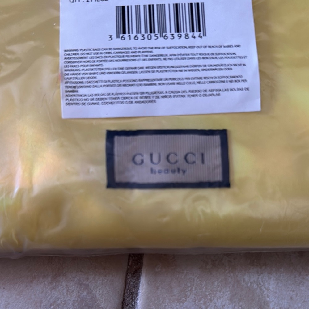 Gucci Beauty Yellow Bag